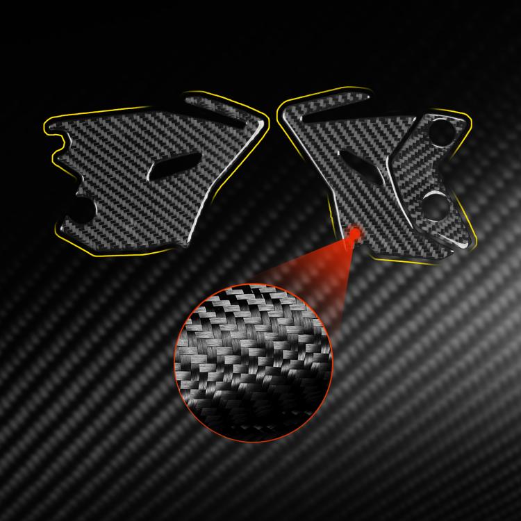Adesivi decorativi per poggiapiedi per Kawasaki Z650 2024-2025, set da 3 pezzi.