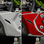 Adesivi decorativi per poggiapiedi per Kawasaki Z650 2024-2025, set da 3 pezzi.