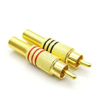 Spina audio video RCA Lotus Head placcata oro 30 pezzi