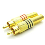 Spina audio video RCA Lotus Head placcata oro 30 pezzi
