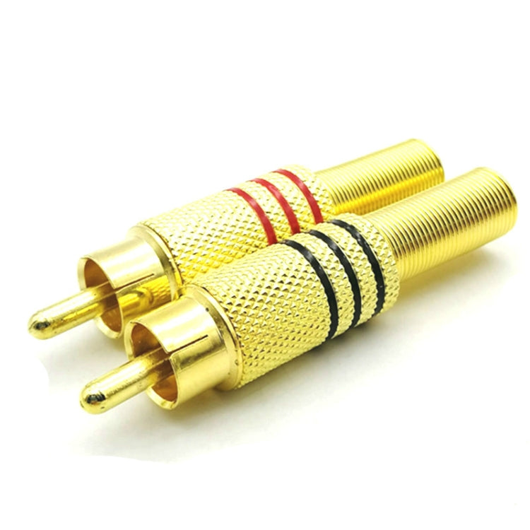 Spina audio video RCA Lotus Head placcata oro 30 pezzi