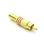 Spina audio video RCA Lotus Head placcata oro 30 pezzi