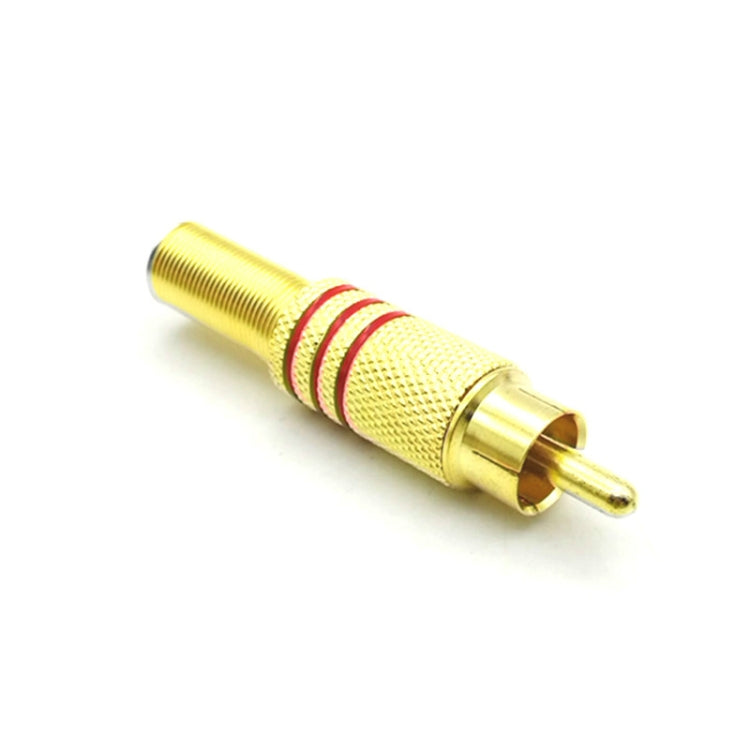 Spina audio video RCA Lotus Head placcata oro 30 pezzi