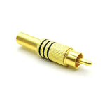 Spina audio video RCA Lotus Head placcata oro 30 pezzi