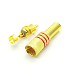 Spina audio video RCA Lotus Head placcata oro 30 pezzi