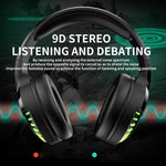 Cuffie Bluetooth cablate RGB dual-mode con riduzione rumore