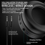 Cuffie Bluetooth cablate RGB dual-mode con riduzione rumore