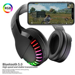 Cuffie Bluetooth cablate RGB dual-mode con riduzione rumore