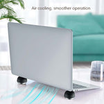Ripiano dissipatore per laptop in silicone e lega