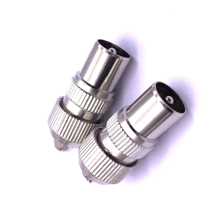 Connettore antenna RF maschio nichelato in metallo, confezione da 50 - immagine 3