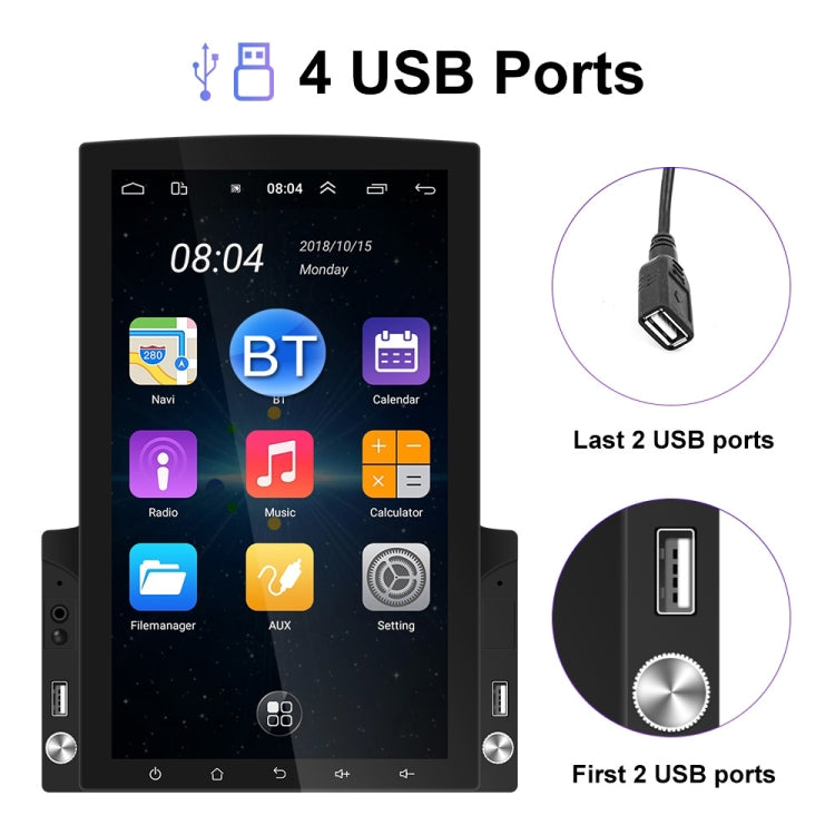 Navigatore Android auto 9,7" HD con lettore MP5 e GPS