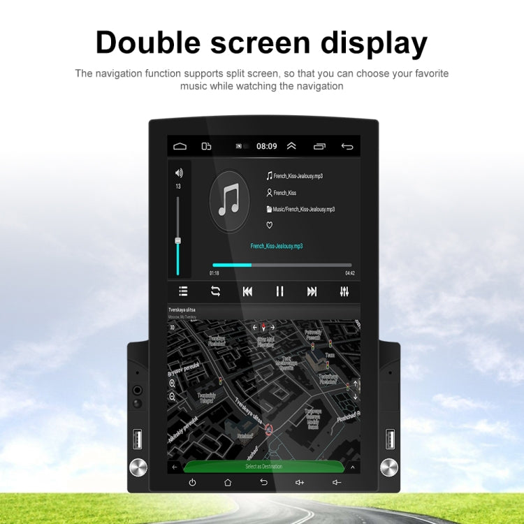 Navigatore Android auto 9,7" HD con lettore MP5 e GPS