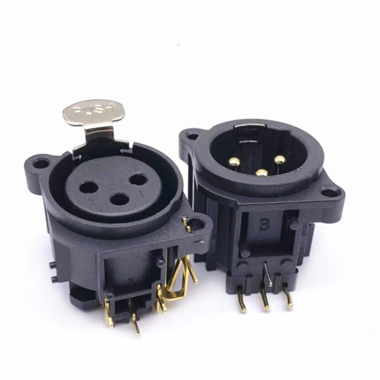 20 PC Presa XLR a tre core Presa audio bilanciata Presa drago Presa maschio e femmina, Male Socket, Female Socket
