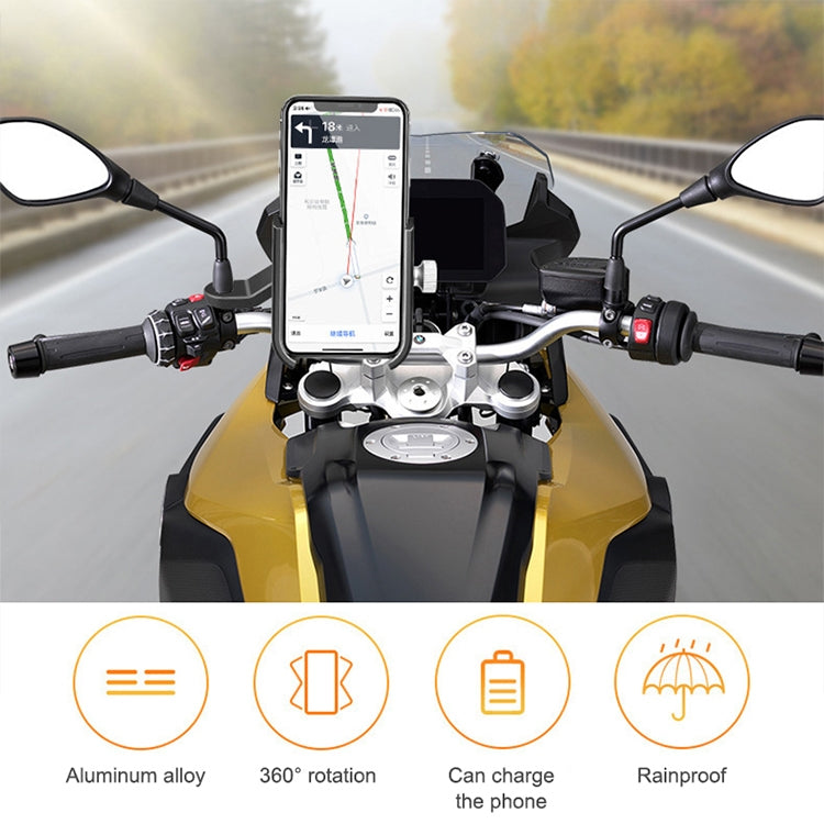 Supporto telefono per bicicletta e moto in lega di alluminio