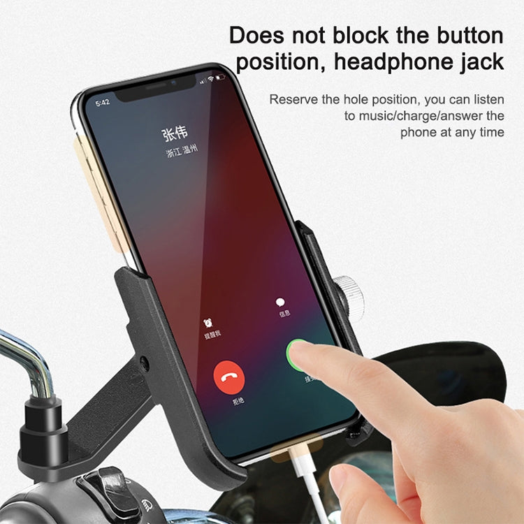 Supporto telefono per bicicletta e moto in lega di alluminio