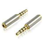 Adattatori cuffie 2,5mm a 3,5mm 4 livelli placcati oro