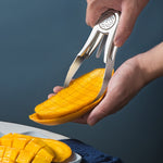 Affettatrice e pelapatate per mango in acciaio inox