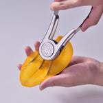 Affettatrice e pelapatate per mango in acciaio inox