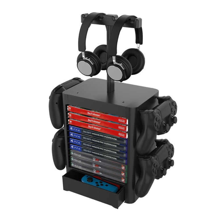 Rack archiviazione dischi e cuffie per console PS5 Xsx