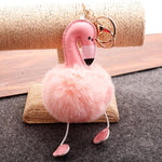 Portachiavi in peluche fenicottero morbido 10cm