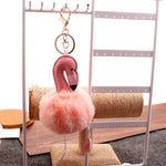 Portachiavi in peluche fenicottero morbido 10cm