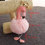 Portachiavi in peluche fenicottero morbido 10cm