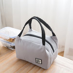 Borsa termica portatile per il pranzo 23x18 cm nera