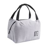 Borsa termica portatile per il pranzo 23x18 cm nera