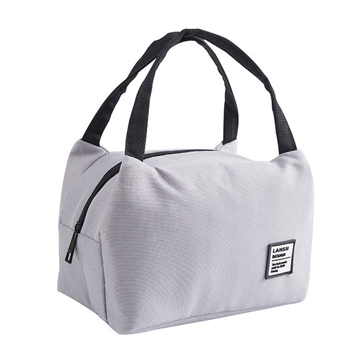 Borsa termica portatile per il pranzo 23x18 cm nera