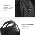 Borsa termica portatile per il pranzo 23x18 cm nera