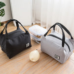 Borsa termica portatile per il pranzo 23x18 cm nera