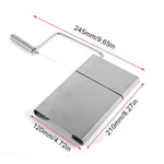 Affettatrice formaggio in acciaio inox 24,5x21x12 cm