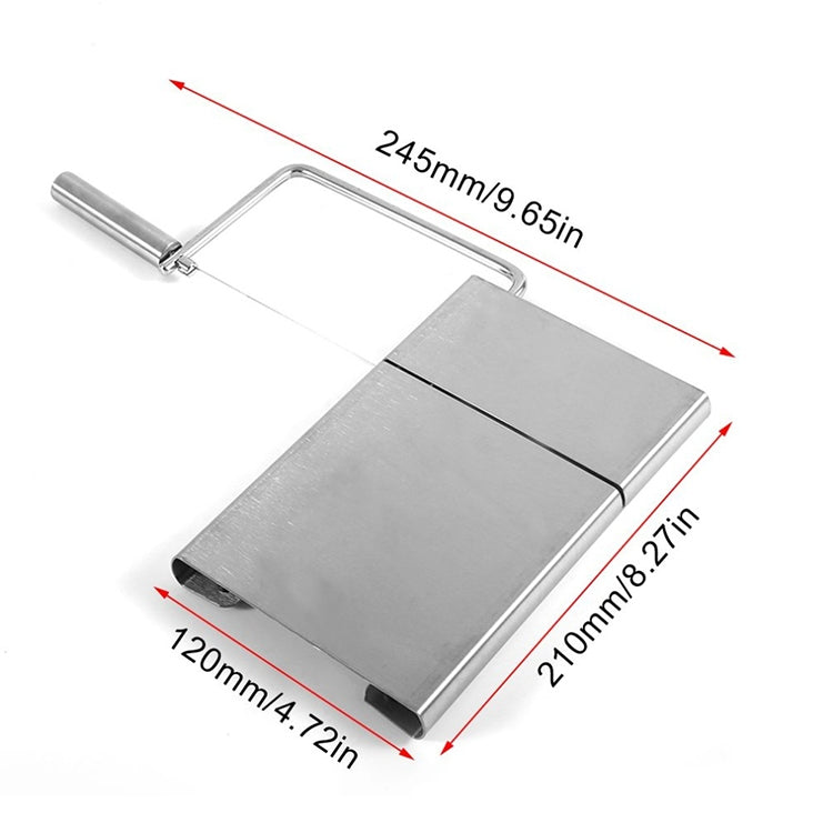 Affettatrice formaggio in acciaio inox 24,5x21x12 cm