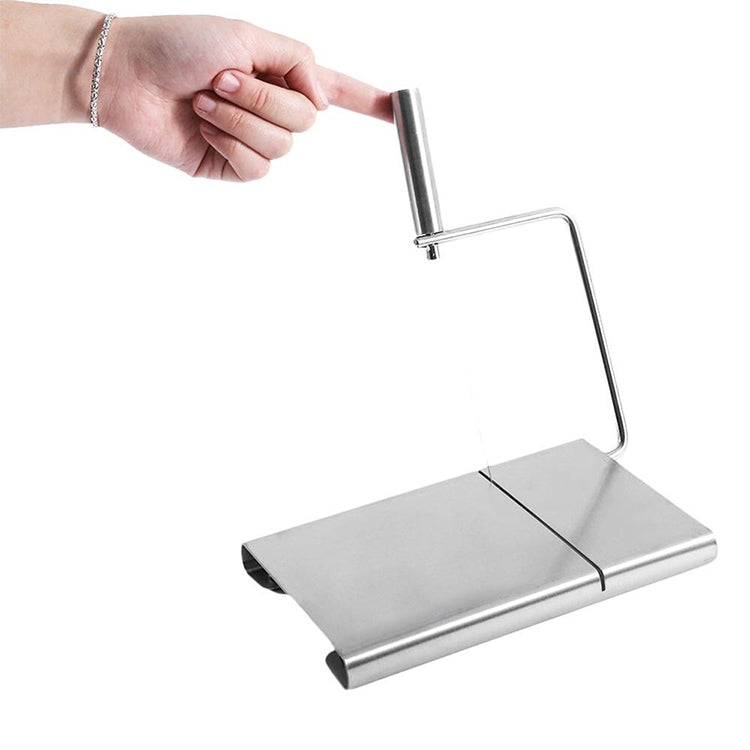 Affettatrice formaggio in acciaio inox 24,5x21x12 cm
