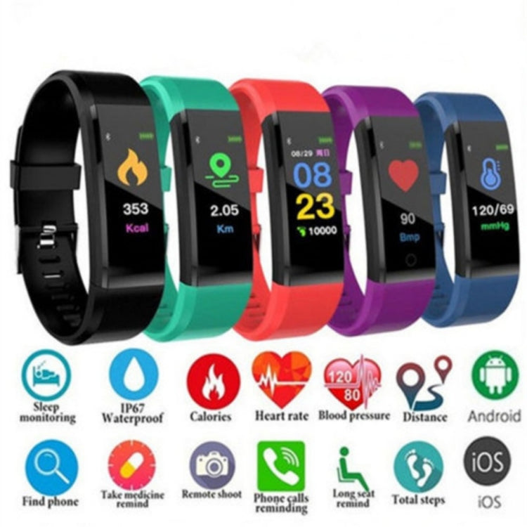 Bracciale fitness tracker sportivo con schermo OLED 0,96"