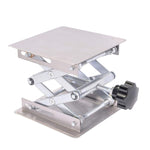 Piattaforma elevatrice manuale in acciaio inox 100x100mm