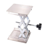 Piattaforma elevatrice manuale in acciaio inox 100x100mm