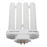 Lampadina fluorescente 27W 6500K 4 pin tubo compatto