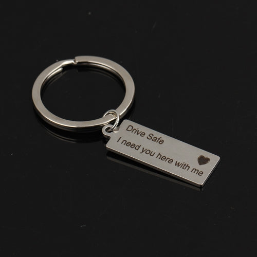 Portachiavi in acciaio argento per coppie 10x15 cm