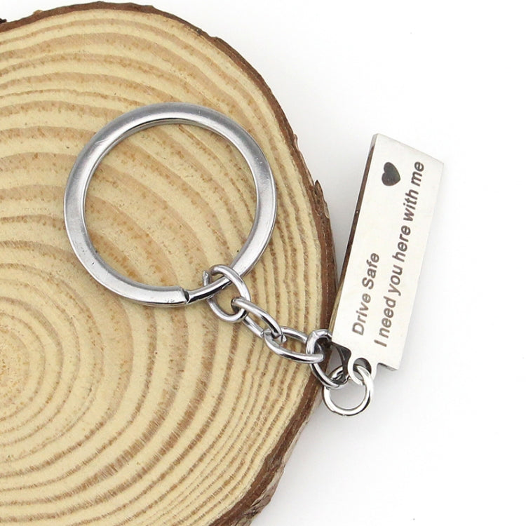 Portachiavi in acciaio argento per coppie 10x15 cm