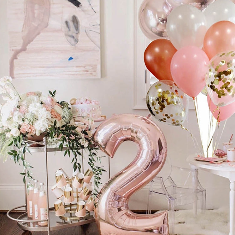 2 palloncini numeri in alluminio da 40 pollici festa