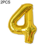 2 palloncini numeri in alluminio da 40 pollici festa