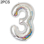 2 palloncini numeri in alluminio da 40 pollici festa