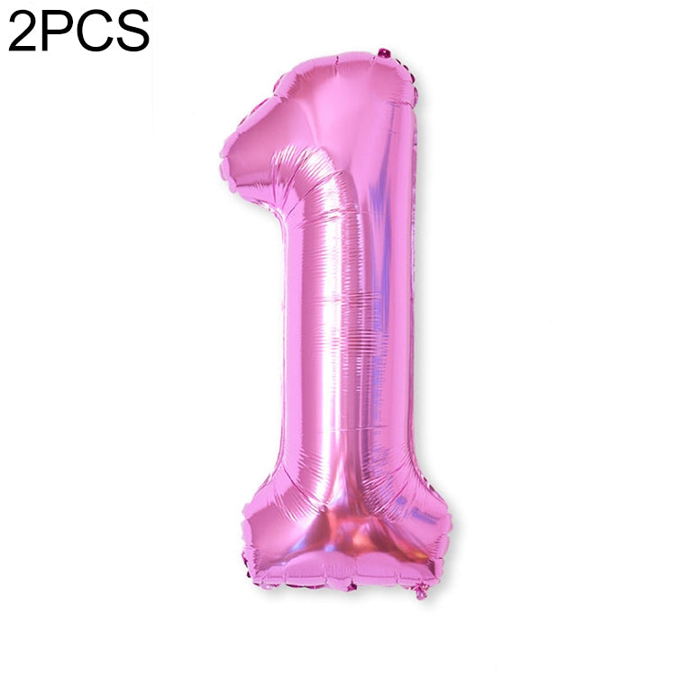 2 palloncini numeri in alluminio da 40 pollici festa