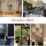 Accessori decorazione ghirlanda foglie stoffa verde 2 pezzi