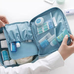 Set 2 custodie da viaggio per cosmetici 22x16x8 cm