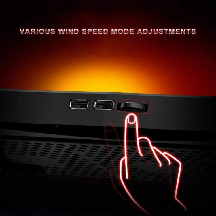 Base regolabile multiangolo per notebook con ventola USB