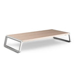 Supporto da scrivania in MDF e alluminio per monitor