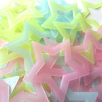 100 adesivi murali stelle luminose per bambini