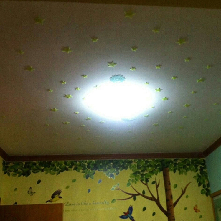 100 adesivi murali stelle luminose per bambini